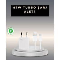 67 Watt Type C Şarj Adaptörü  Poco X3 X4 X5 Pro Uyumlu