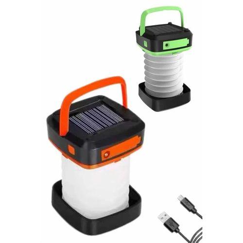 Katlanabilir Kamp Lambası Akordiyon Lamba Şarjlı 3 Kademeli Solar