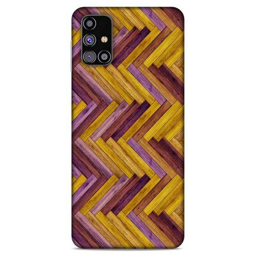 Lopard Samsung Galaxy M31s Uyumlu Kılıf Wood'X (35) Fit Design Kılıf Baskılı