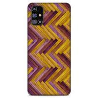Lopard Samsung Galaxy M31s Uyumlu Kılıf Wood'X (35) Fit Design Kılıf Baskılı