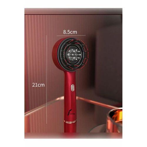 Şarjlı Ve Titreşimli Saç Masaj Tarağı Bakım Yağı Hazneli Fırça