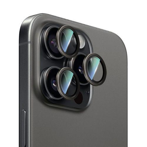 Apple iPhone 16 Pro CaseWorld Alloy Serisi Oleofobik Anti Reflective Kamera Lens Koruyucu