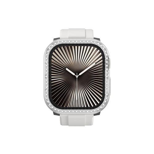 Apple Watch 10 46mm Amazingthing Gleam Fit FullGuard Taşlı Sert PC Kasa ve Ekran Koruyucu