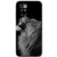 Redmi Note 11 4G Kılıf HD Desen Baskılı Arka Kapak - Lion + Kırılmaz Cam