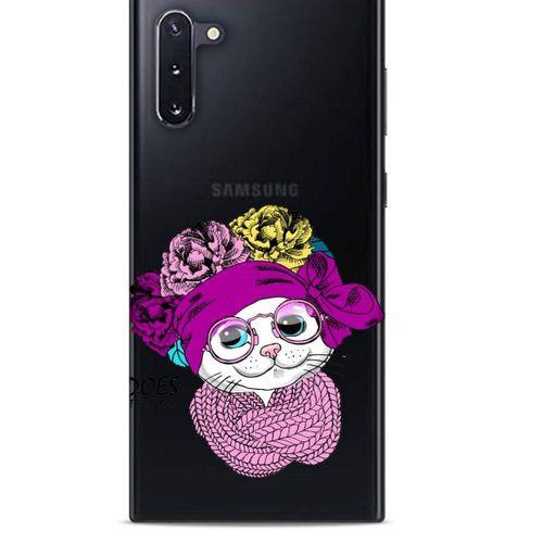 Zoologix (45) Samsung Galaxy Note 10 Şeffaf Kılıf Silikon Desenli