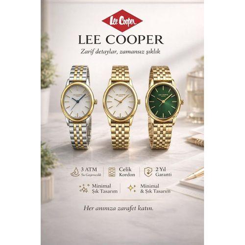 Lee Cooper Küçük Kasa Vintage Özel Tasarım 2 Yıl Garantili 3 Atm Kadın Kol Saati+Bileklik 08319.120S