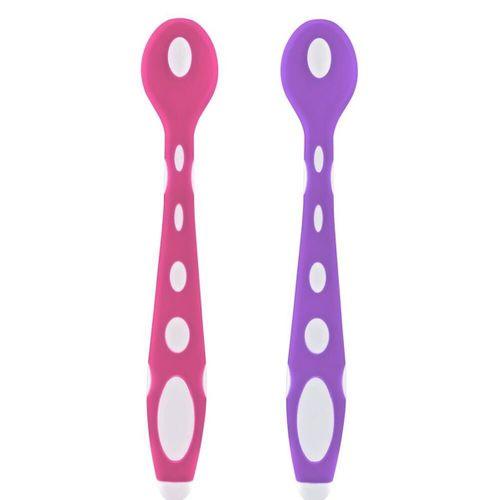 Babyjem BabyJem Silikon Mama Kaşığı 563 Pembe Mor