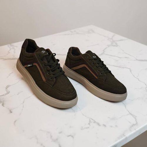 Dakır's 2298 Haki Fuspetli Hafif Rahat Keten Spor Ayakkabı