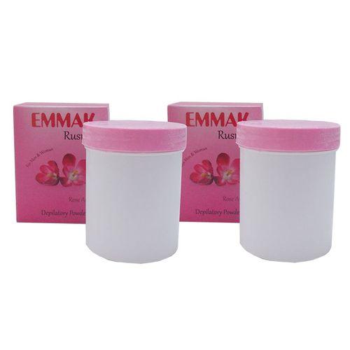 Emmak Tüy Dökücü Toz Gül Aromalı Hamam Otu Bay Bayan Rusma 80 Gr X 2Adet