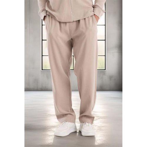 Baggy Kalıp Cupra Kumaş Jogger Erkek Eşofman Takımı - Bej