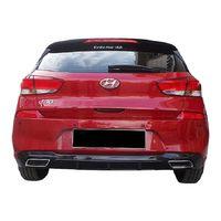 Hyundai İ30 Uyumlu (2017-2018) Arka Tampon - Difüzör (Plastik)