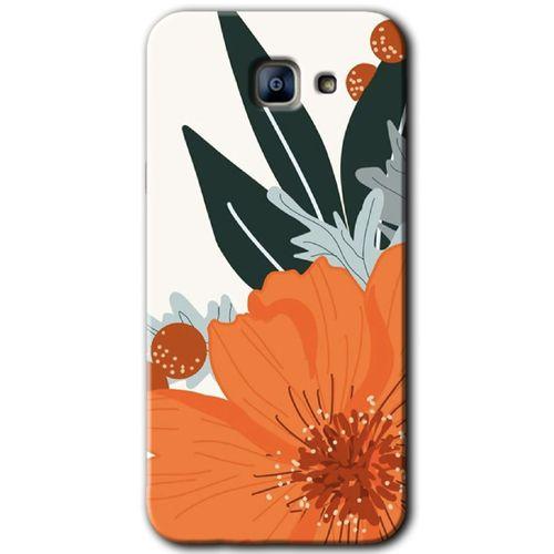 Potkal Hediye Fabrikası Samsung Galaxy A8 2016 Kılıf HD Desen Baskılı Arka Kapak - Portakal Çiçeği