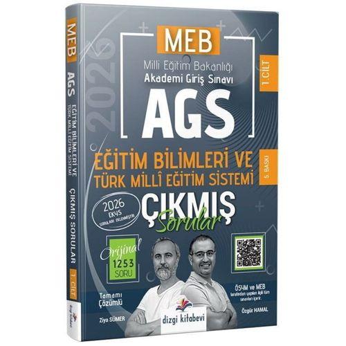 2026 MEB AGS Tamamı Video Çözümlü Eğitimin Temelleri Türk Milli Eğitim Sistemi Çıkmış Sorular Dizgi Kitap