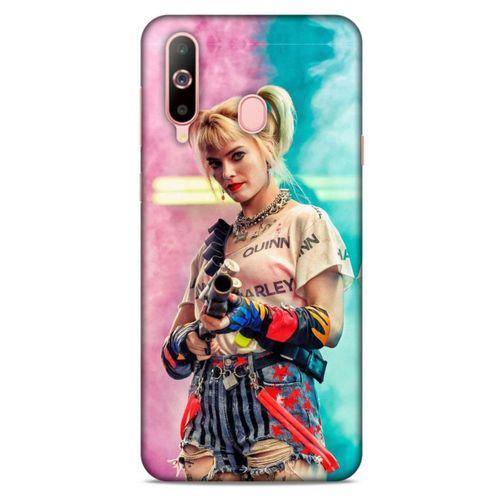 Samsung Galaxy A60 Uyumlu Kılıf Harley Quinn (27) Tasarımlı Kılıf Kobalt mavisi