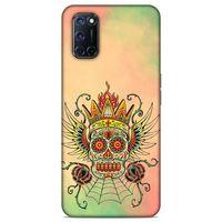 Lopard Oppo A92 Uyumlu Kılıf Tattoo's (20) Koruyucu Kılıf Skeleton
