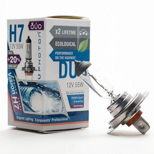 H7 12V Uyumlu 55W Duo 0,2 Fazla Işık