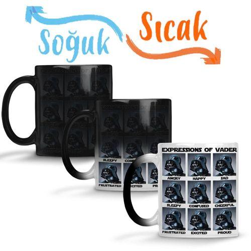 Vader Expressions Sihirli Kupa Bardak Porselen