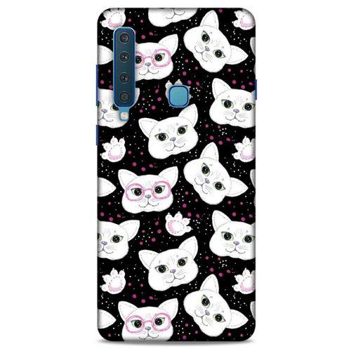 Lopard Samsung Galaxy A9 2018 Uyumlu Kılıf Kediler (30) Silicone Case Patiler