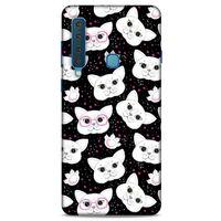 Lopard Samsung Galaxy A9 2018 Uyumlu Kılıf Kediler (30) Silicone Case Patiler