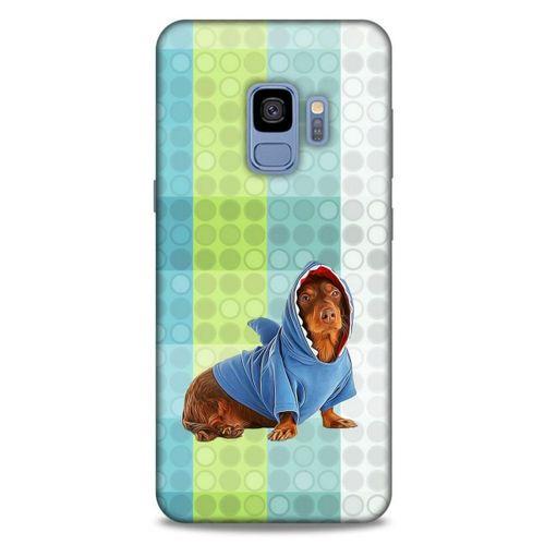 Samsung Galaxy S9 Kılıf Köpek Kıyafetleri (43) Thin Fit Kılıf Cocker Kapişonlu Eşofman
