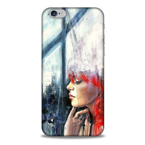 Apple Iphone 6S Kılıf Depresyon (14) Lansman Kılıf Mor Bordo