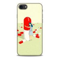 Apple Iphone 7 Kılıf Depresyon (19) Kılıfları Kahve Turuncu