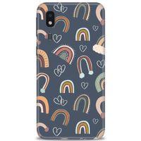 Samsung Galaxy A2 Core Kılıf HD Baskılı Kılıf - Gökyüzü Kalp + Tam Ekran Koruyucu