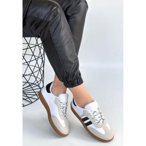 Zerti Beyaz Cilt Bağcıklı Spor Ayakkabı