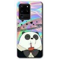 Samsung Galaxy S20 Ultra Kılıf HD Desen Baskılı Arka Kapak - Milkshake Panda