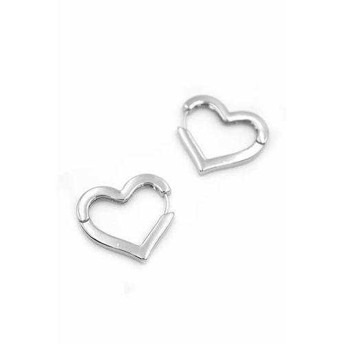 Kalp Küpe - Gümüş