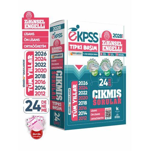 2028 EKPSS Lisans-Önlisans-Ortaöğretim Zihinsel Engelli ÖSYM Tıpkı Basım 24’lü Kitapçık Deneme Paketi