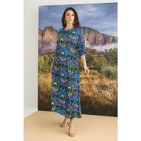 %100 Viskon Çiçek Desenli Saten Elbise