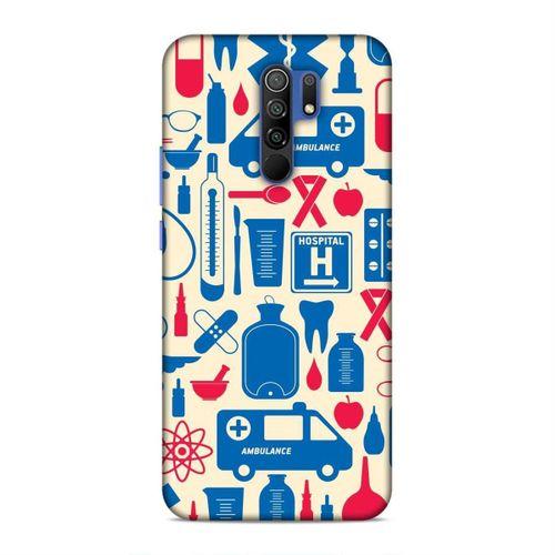 Xiaomi Redmi 9 Kılıf Doktor Figurleri Arka Kapak Silikon Koruma Full Koruyucu