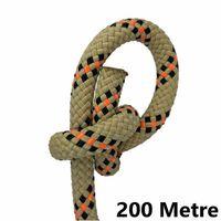 Orca 11 mm 200 Metre Polyamid Statik Halat – Kurtarma, Dağcılık ve Gemici İpi Bej