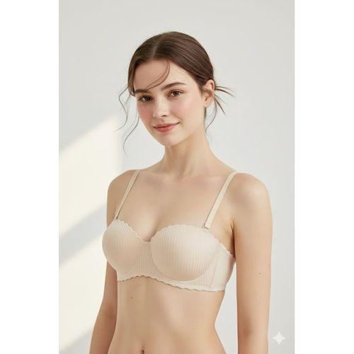 Lazer Kesim Dolgulu Telsiz İz Yapmaz Sütyen Ten