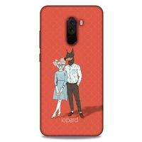 Xiaomi Pocophone F1 Kılıf FunnyMaX (15) Antişok Kılıf Kırmızı Kedi Köpek