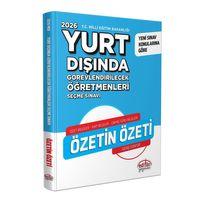 2026 MEB Yurt Dışında Görevlendirilecek Öğretmenleri Seçme Sınavı Özetin Özeti Editör Yayınları