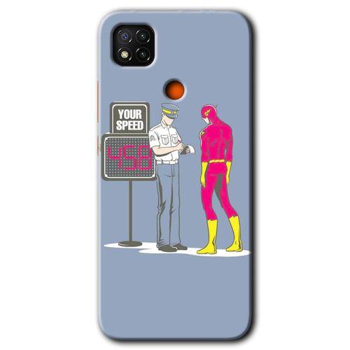 BeRa Aksesuar Xiaomi Redmi 9c Kılıf Baskılı Kapak - Hız Limiti +Tam Kaplayan Mat Seramik