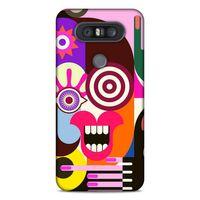 Lopard LG K41S - K51S Uyumlu Kılıf Soyut Sanat (10) Desenli Full Koruma Kılıfı