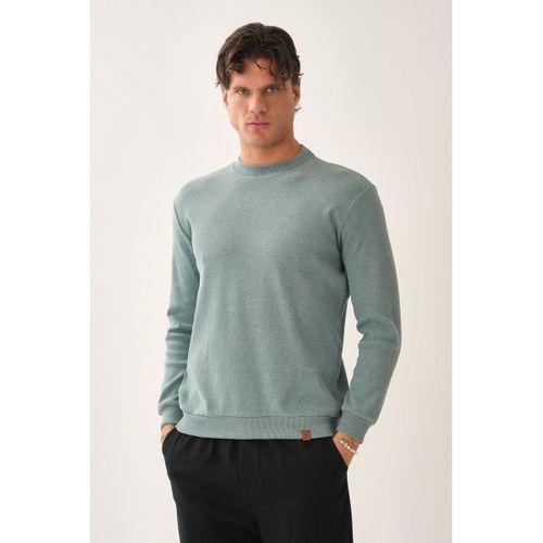 ALEXANDERGARDI KAŞKORSE KUMAŞ YARIM BOĞAZLI SWEATSHİRT (E22-761A)