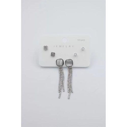 Çoklu Set Küpe - Gümüş