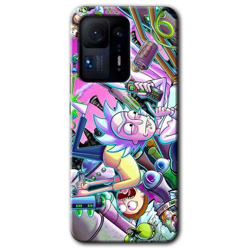 Mi Mix 4 Kılıf HD Desen Baskılı Arka Kapak - Graffiti Çizgi Film + Kırılmaz Cam