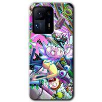 Mi Mix 4 Kılıf HD Desen Baskılı Arka Kapak - Graffiti Çizgi Film + Kırılmaz Cam