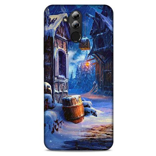Huawei Mate 20 Lite Kılıf Snowix (46) Core Armor Kılıf Kahverengi Mavi
