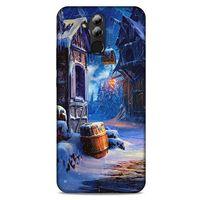 Huawei Mate 20 Lite Kılıf Snowix (46) Core Armor Kılıf Kahverengi Mavi