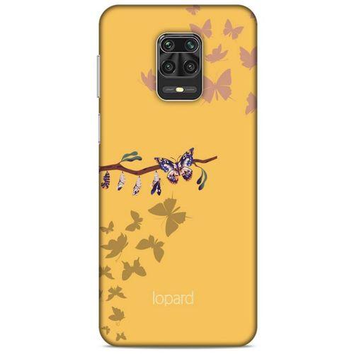 Xiaomi Redmi Note 9S Kılıf Kelebek Etkisi (46) Core Armor Kılıf Yeşil Sarı