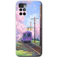 Potkal Hediye Fabrikası Xiaomi Redmi Note 11 4G Kılıf HD Desen Baskılı Arka Kapak - Rails Paint