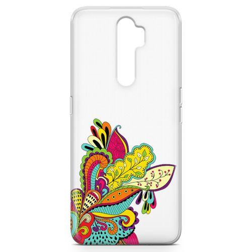 Oppo A5 2020 Kılıf Hint Süsleri Arka Kapak Koruma Desenli Full Koruyucu
