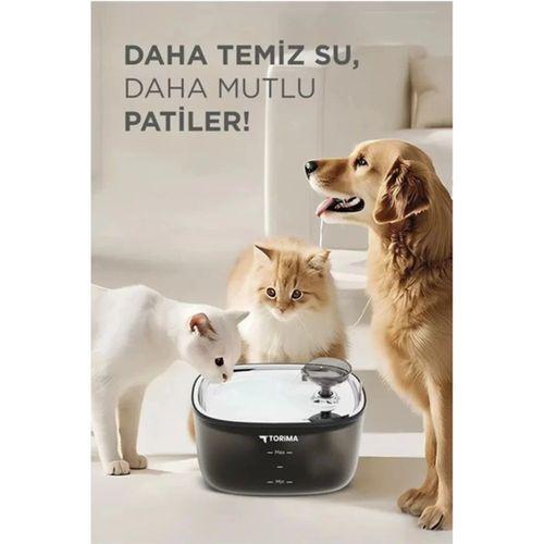 Otomatik Filtreli Kedi Köpek Su Pınarı Su Çeşmesi Ultra Sessiz Su Şelalesi 2.5lt