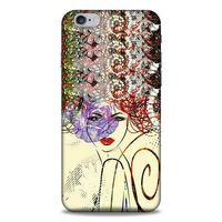 Lopard Apple Iphone 6 Plus Uyumlu Kılıf Sürreal Yüzler ♀ (19) Kılıfları Baskılı